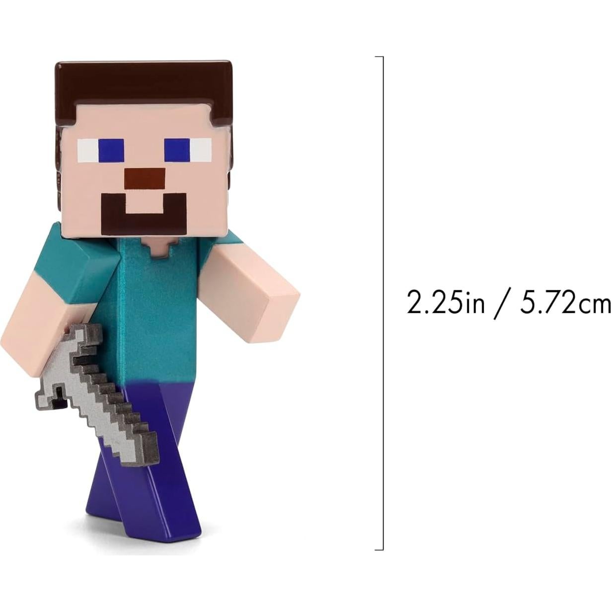 Figuras Coleccionables de Metal Jada Minecraft 4-Pack 6.35 cm