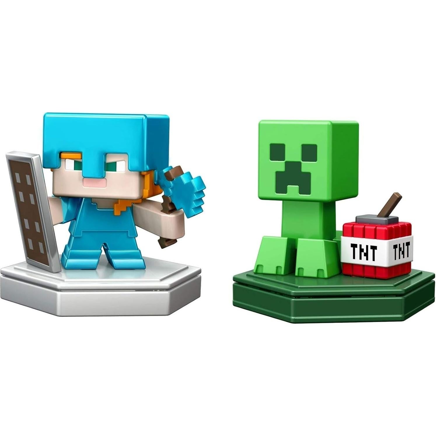 Figuras Mini Boost Minecraft Earth Mattel 2-Pack Juguetes