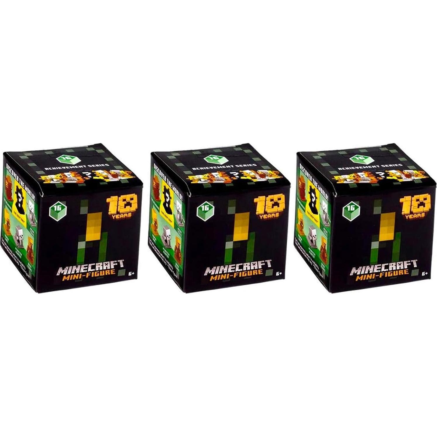 Figuras Mini Minecraft Logros 16 - Paquete de 3 Sorpresa