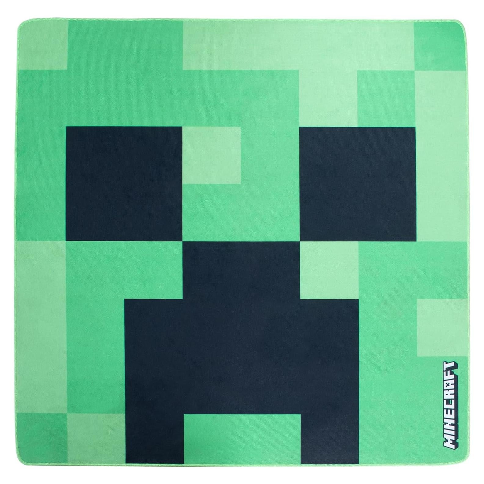 Alfombra Creeper Minecraft 120x120 cm Poliester Verde