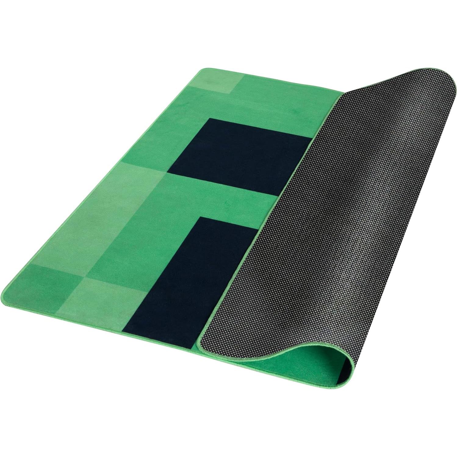 Alfombra Creeper Minecraft 120x120 cm Poliester Verde