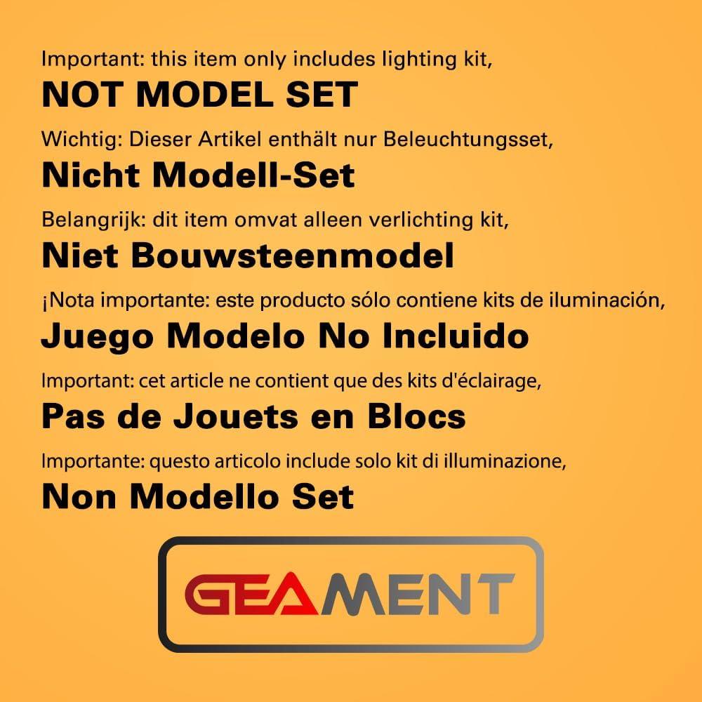 Kit de Luz LED GEAMENT para Lego Minecraft Casa del Cerdito