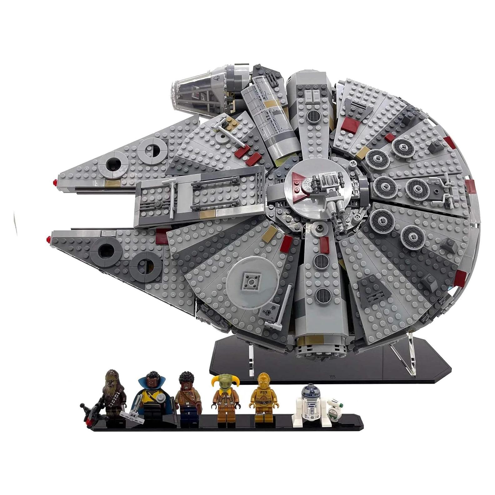 Soporte de Exhibición Acrílico para LEGO 75257 Halcón Milenario