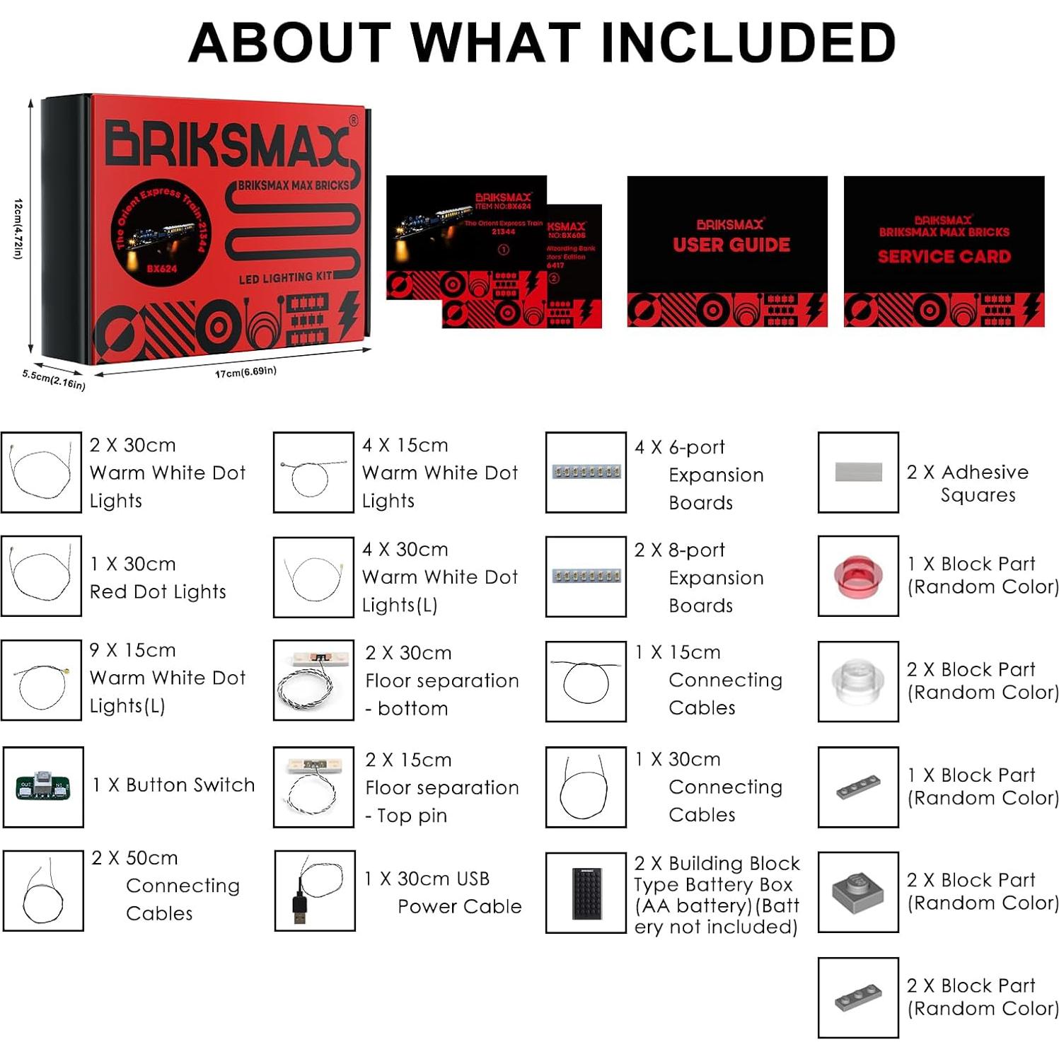 Kit de Iluminación LED BRIKSMAX para Lego 21344 Tren Orient Express