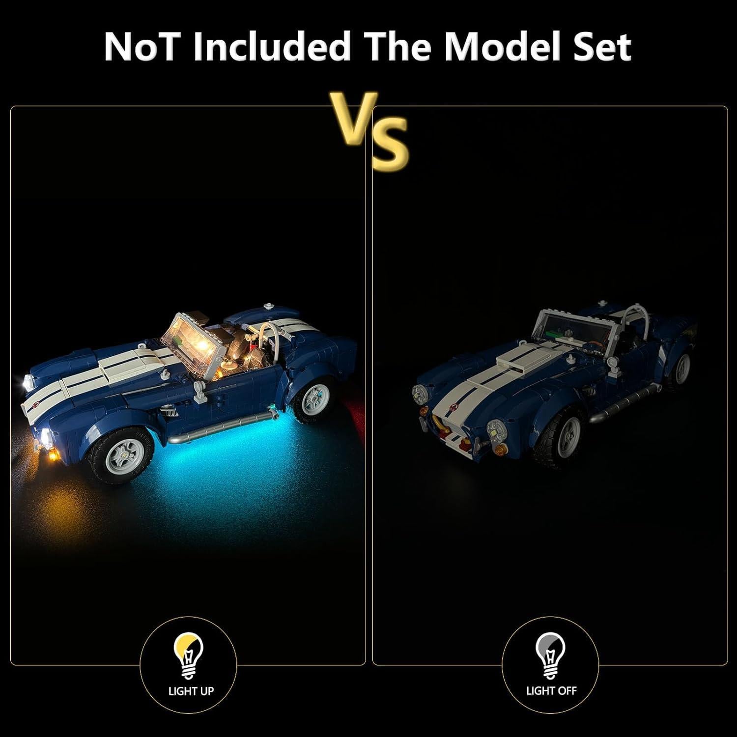 Kit de Luz LED para Lego 10357 Shelby Cobra 427 S/C