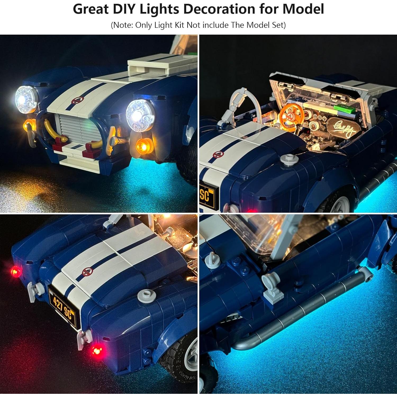 Kit de Luz LED para Lego 10357 Shelby Cobra 427 S/C