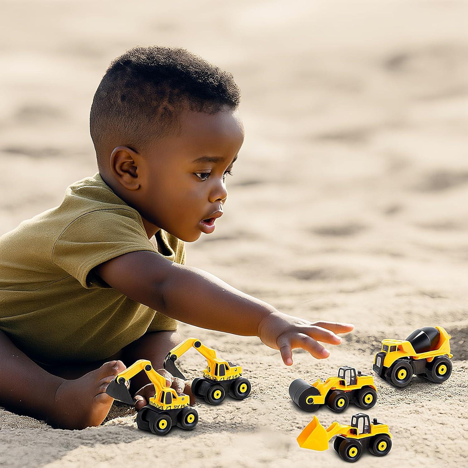 Juguete de Construcción TEUVO Excavadora Desarmable con Taladro