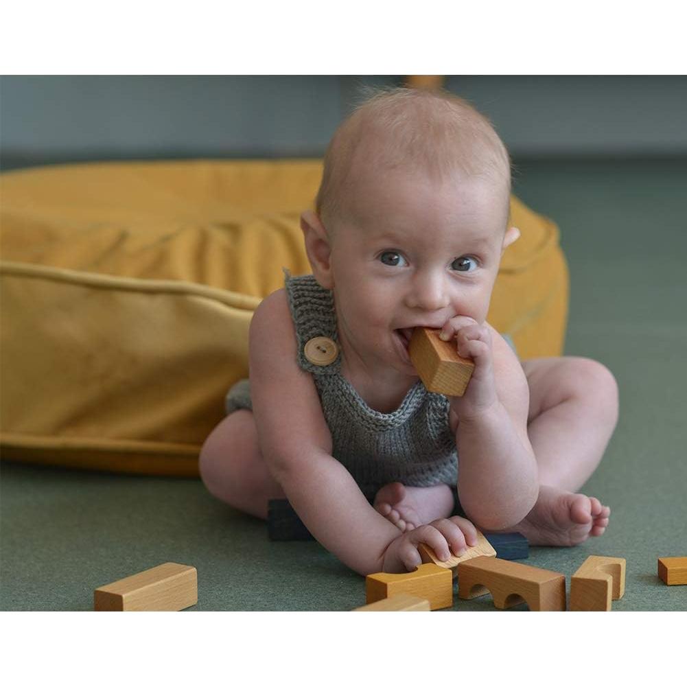 Funda de Cojín Redonda YIUOR Terciopelo Amarillo 65cm