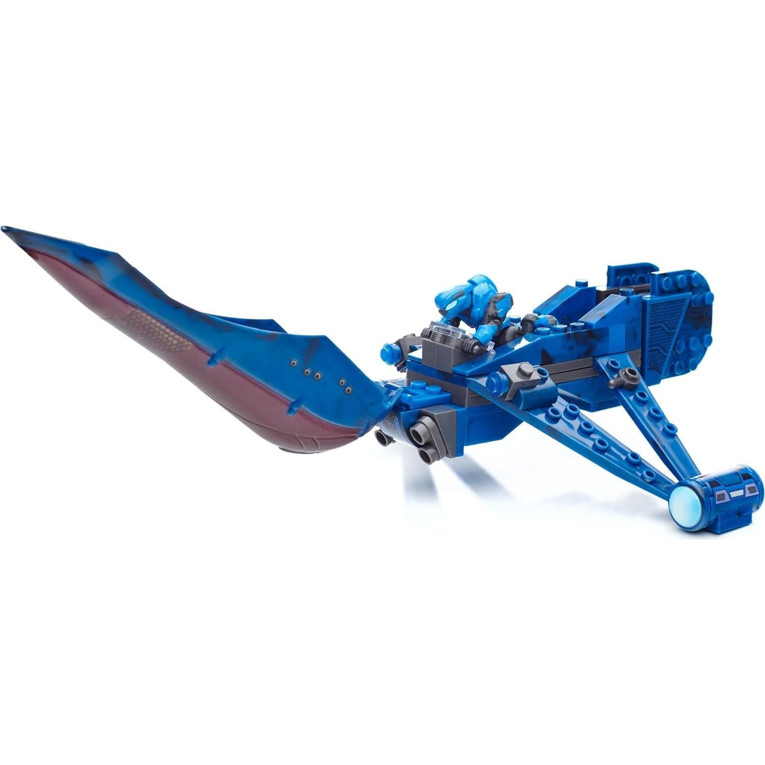 Mega Bloks Halo Banshee Azul Construible con Elites
