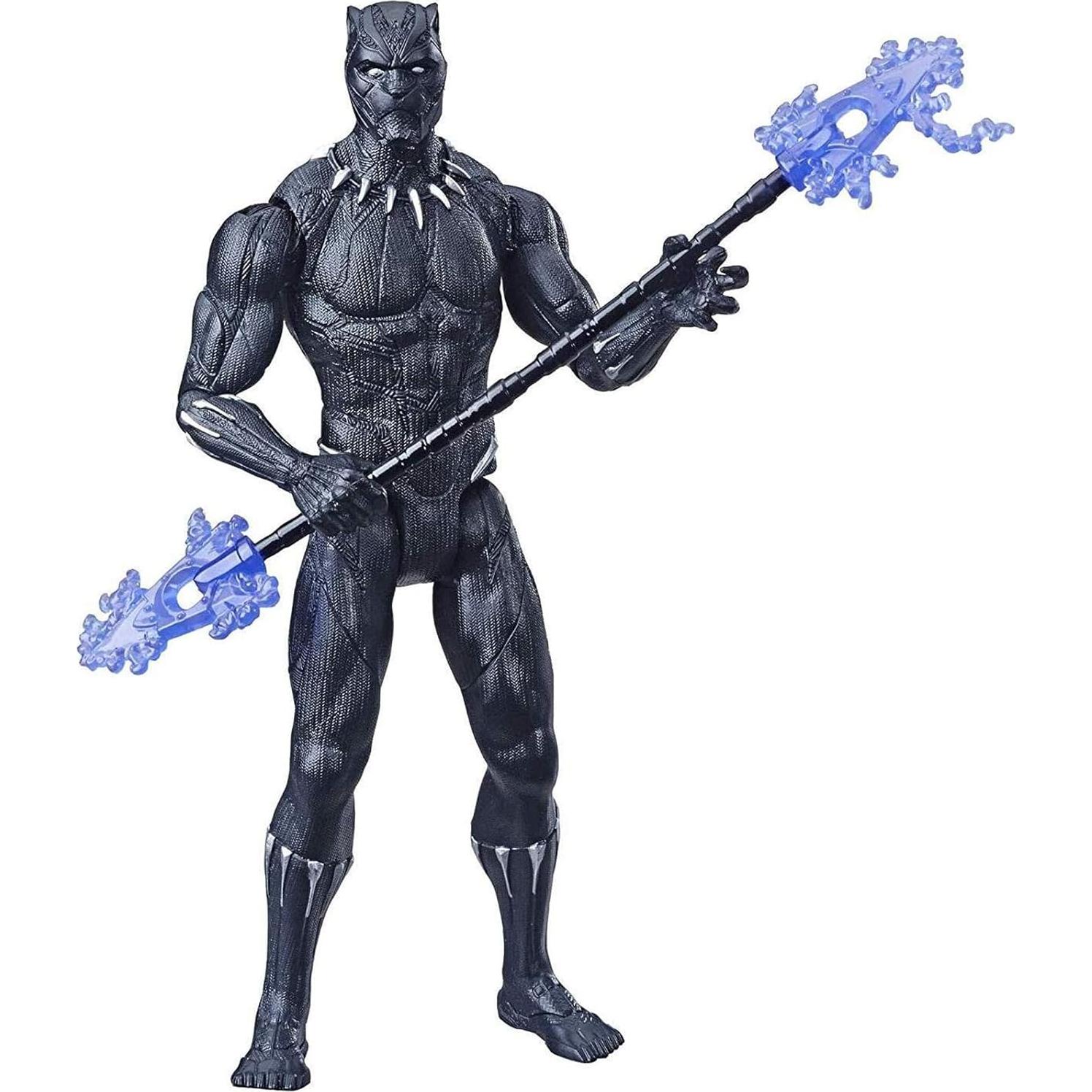 Figura de acción Pantera Negra Marvel 16.5 cm con lanza