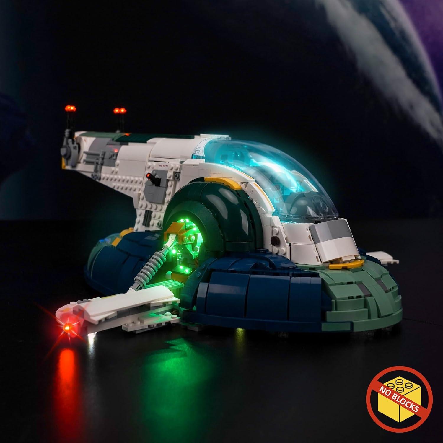 Kit de Luz LED BrickBling para Nave Estelar Jango Fett Lego