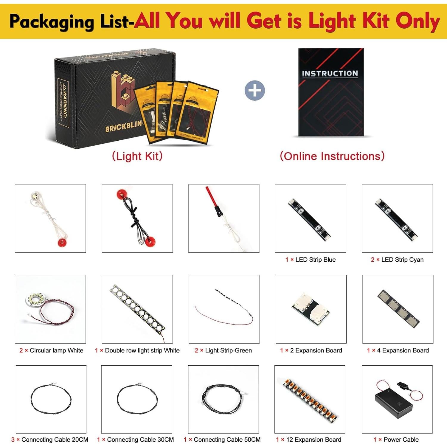 Kit de Luz LED BrickBling para Nave Estelar Jango Fett Lego