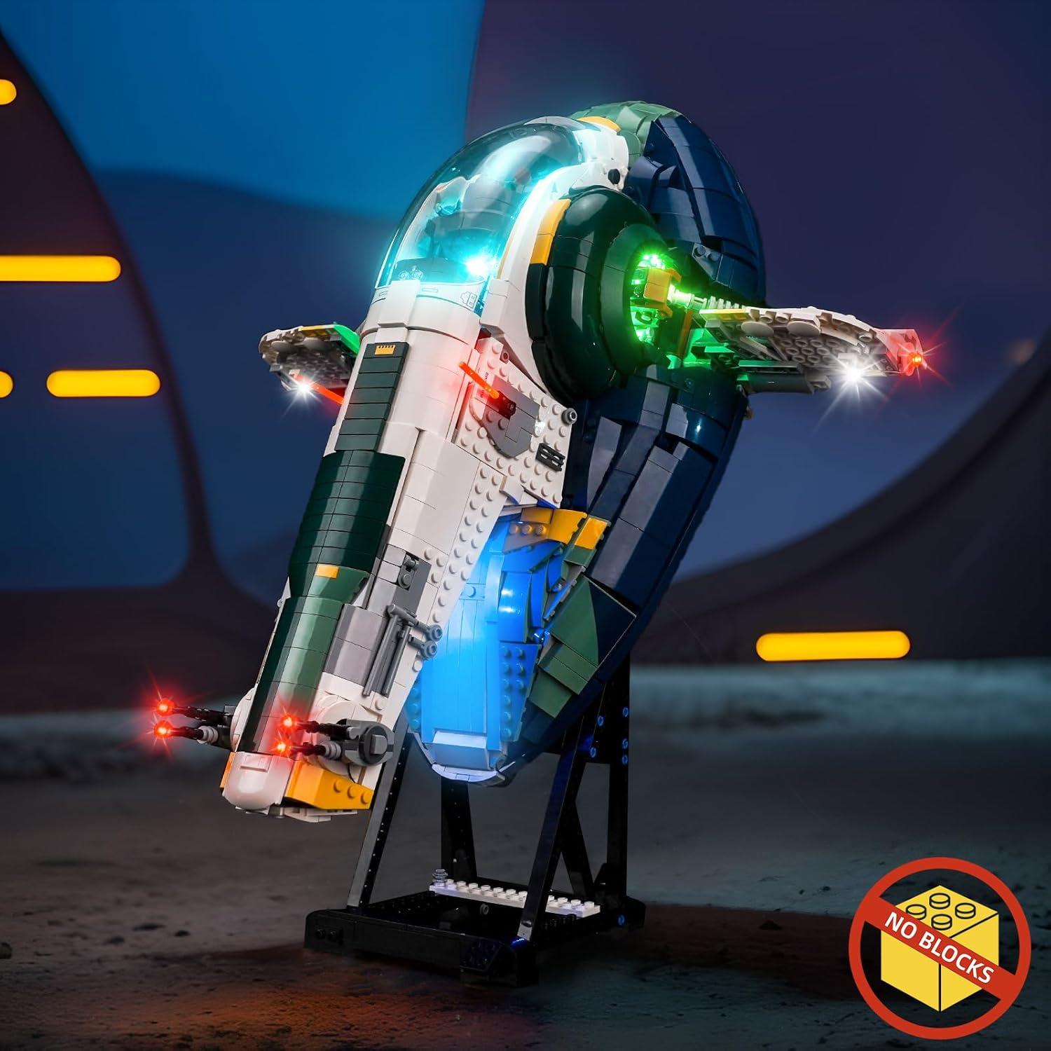 Kit de Luz LED BrickBling para Nave Estelar Jango Fett Lego