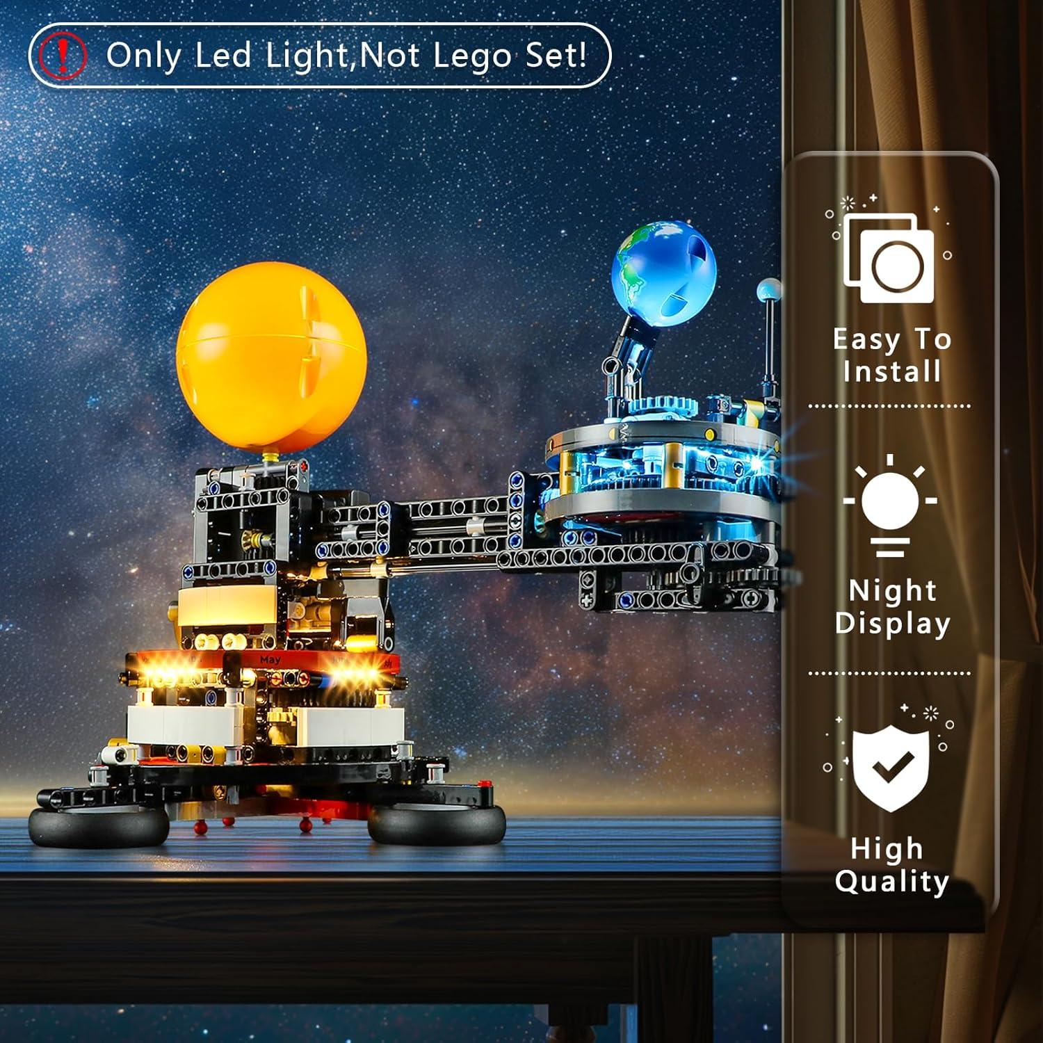 Kit de Luz BOOZUU para Lego 42179 Planeta Tierra y Luna