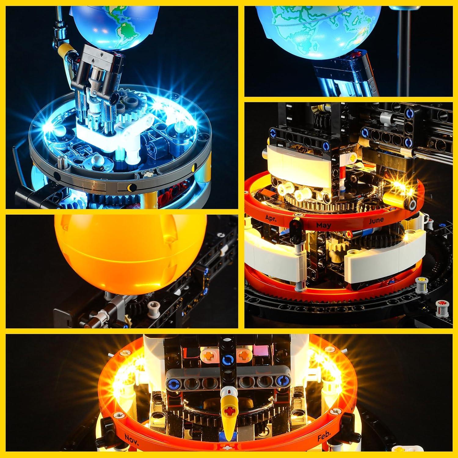 Kit de Luz BOOZUU para Lego 42179 Planeta Tierra y Luna