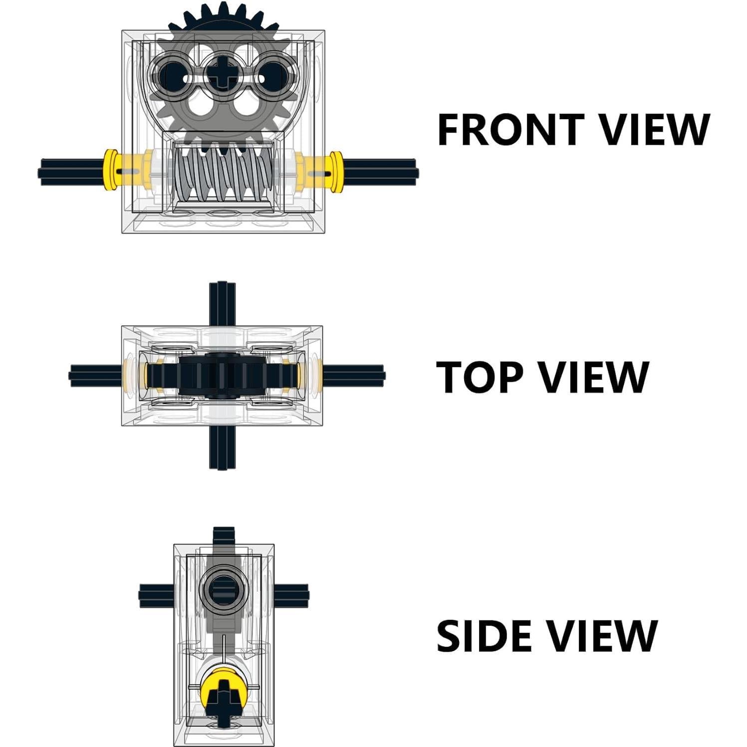 Kit de Ensamblaje de Caja de Cambios Transparente TZBTSTEAM