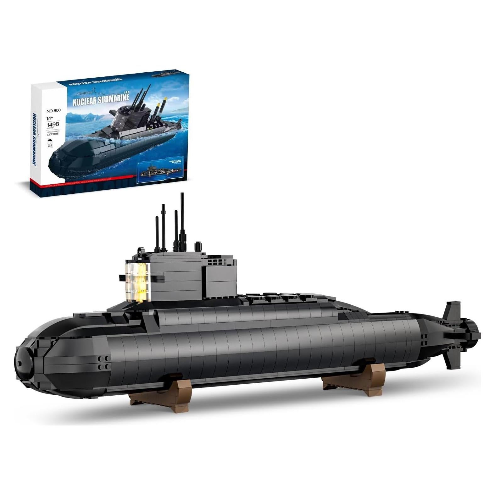 Juego de Bloques Submarino Nuclear eafzv 1498 Piezas 14+