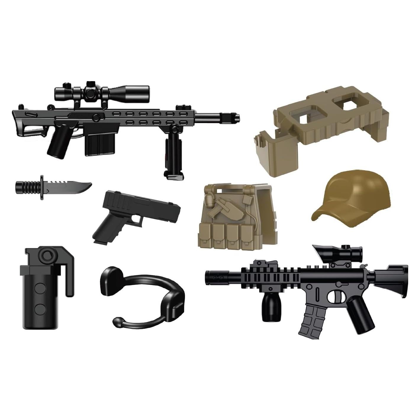 Paquete de Armas de Francotirador Battle Brick para LEGO