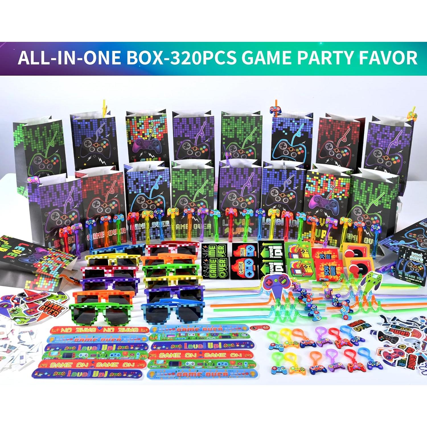 Kit de Fiesta de Videojuegos 320 Piezas PLOUGVI - Decoraciones y Favoritos