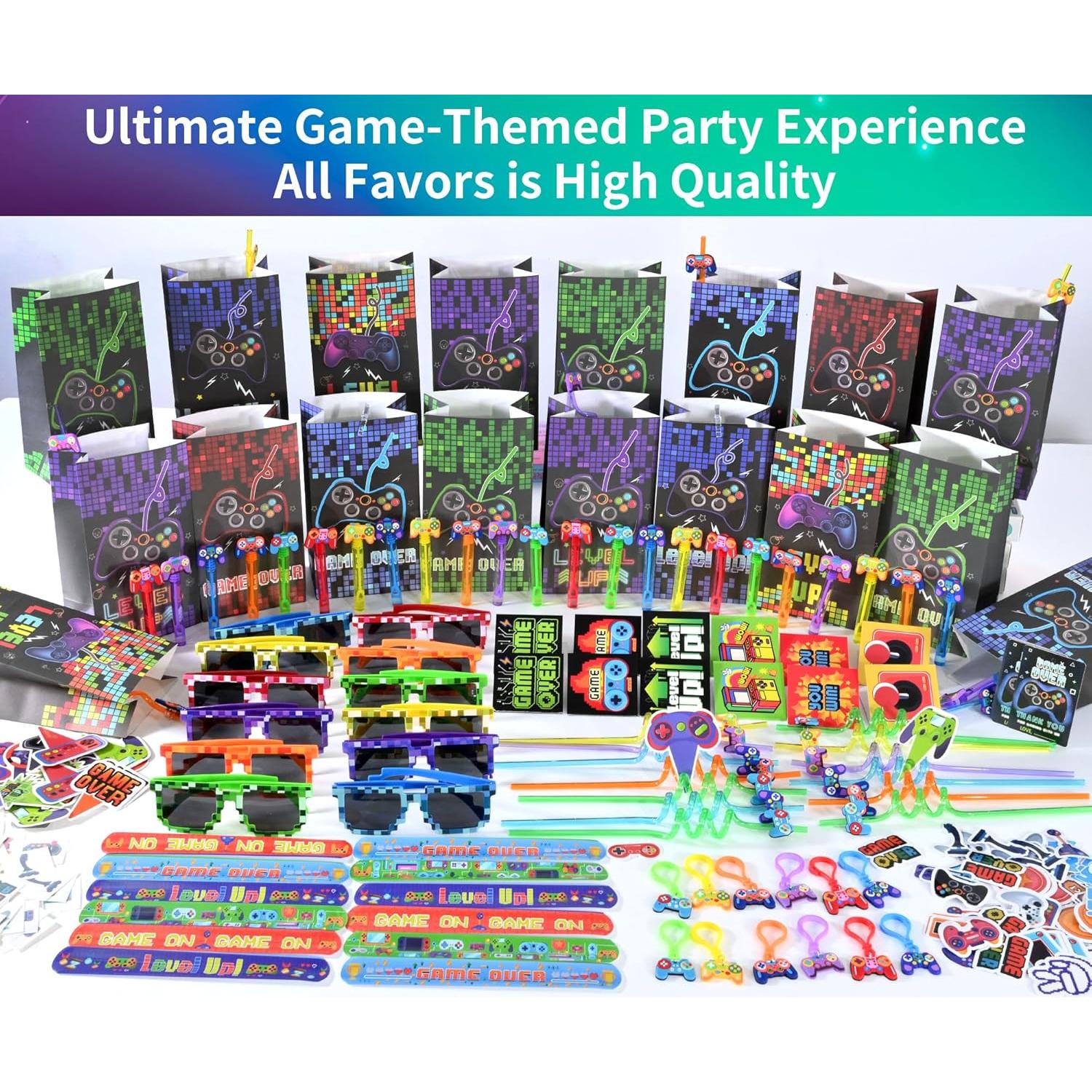 Kit de Fiesta de Videojuegos 320 Piezas PLOUGVI - Decoraciones y Favoritos