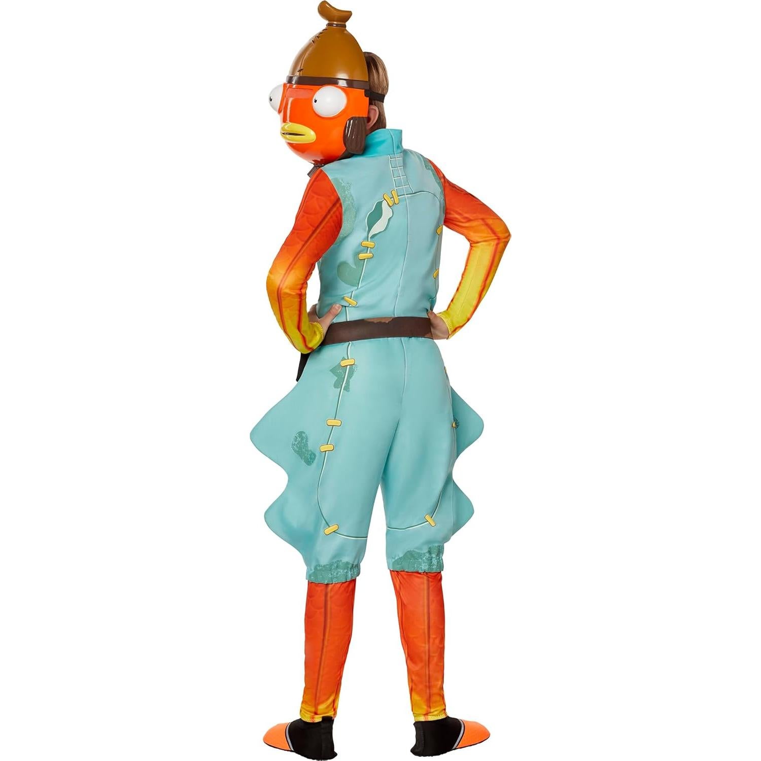 Disfraz Joven Fishstick Fortnite InSpirit Designs Naranja