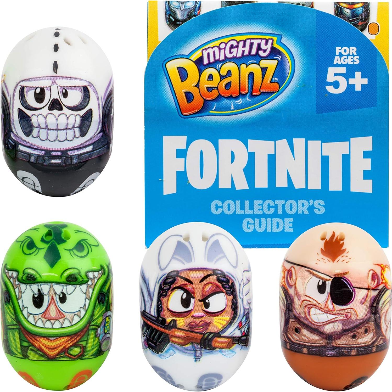 Mighty Beanz Fortnite Paquete de 4 Juguetes Coleccionables 2.54 cm