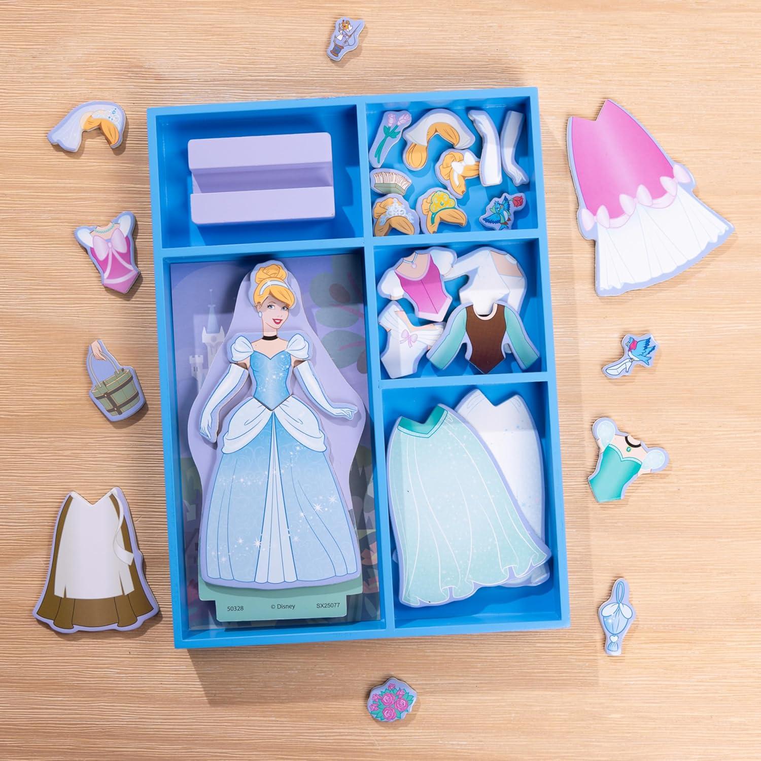 Muñeca Magnética de Madera Cenicienta Melissa & Doug 30 Piezas