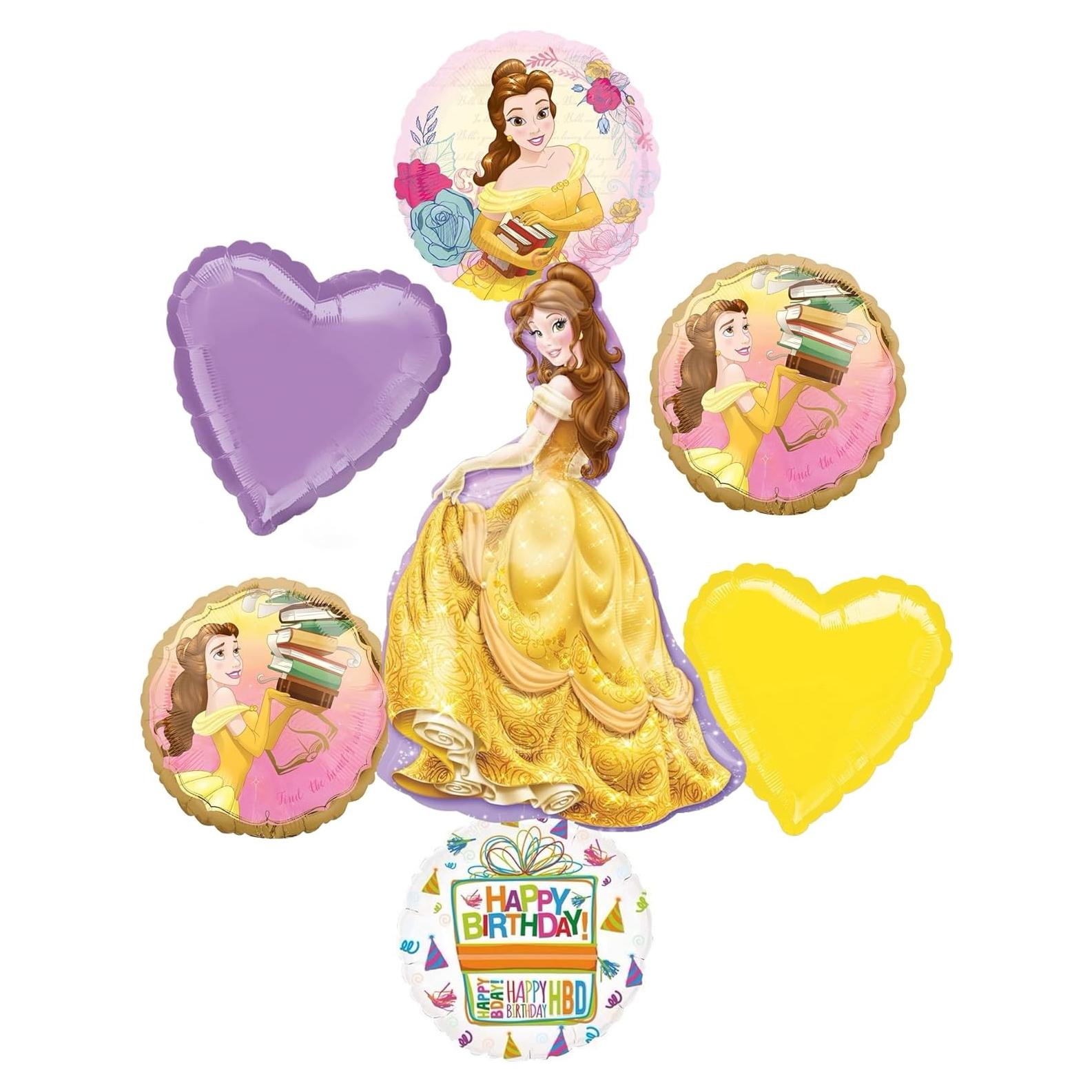 Ramo de Globos de Cumpleaños Princesa Belle Anagram 99 cm