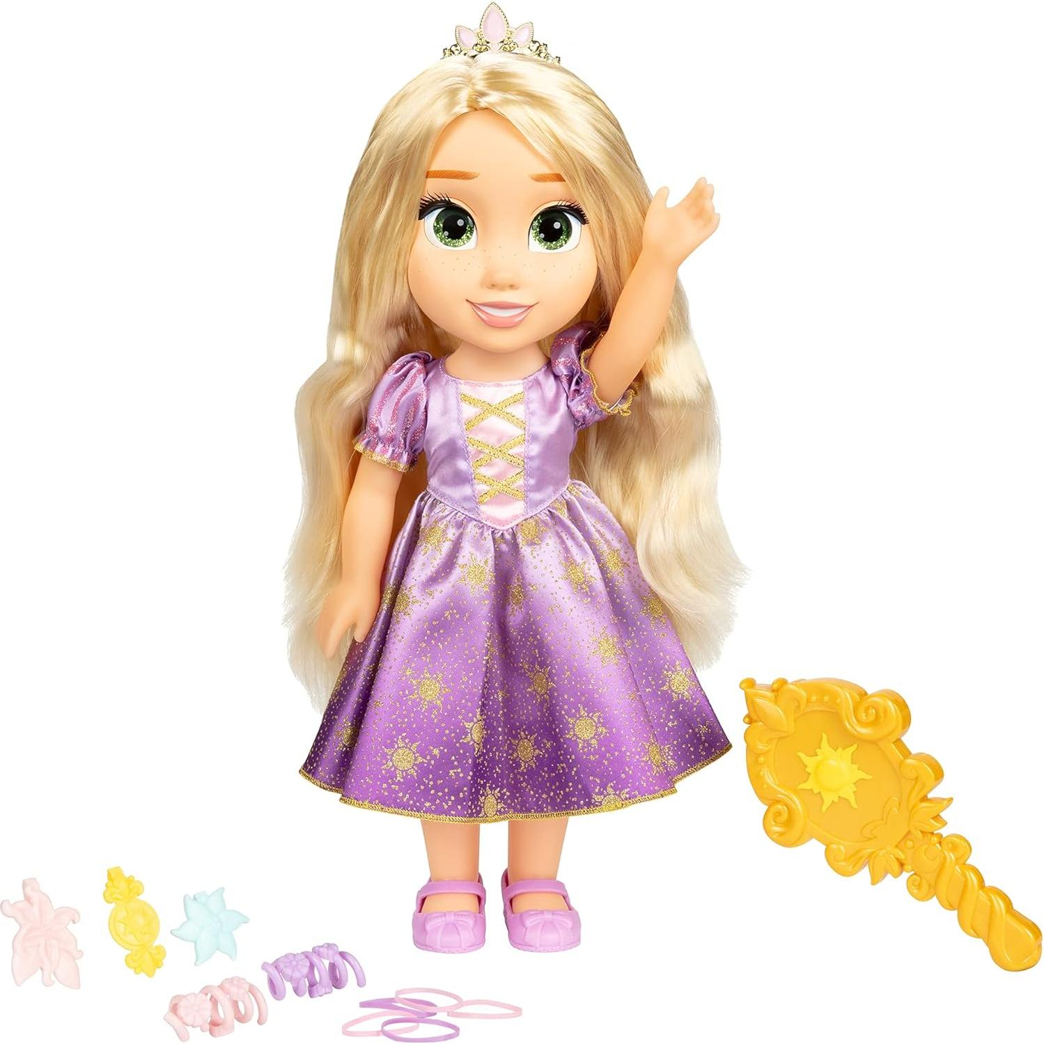 Muñeca Rapunzel Disney Princess con Cabello Mágico Brillante