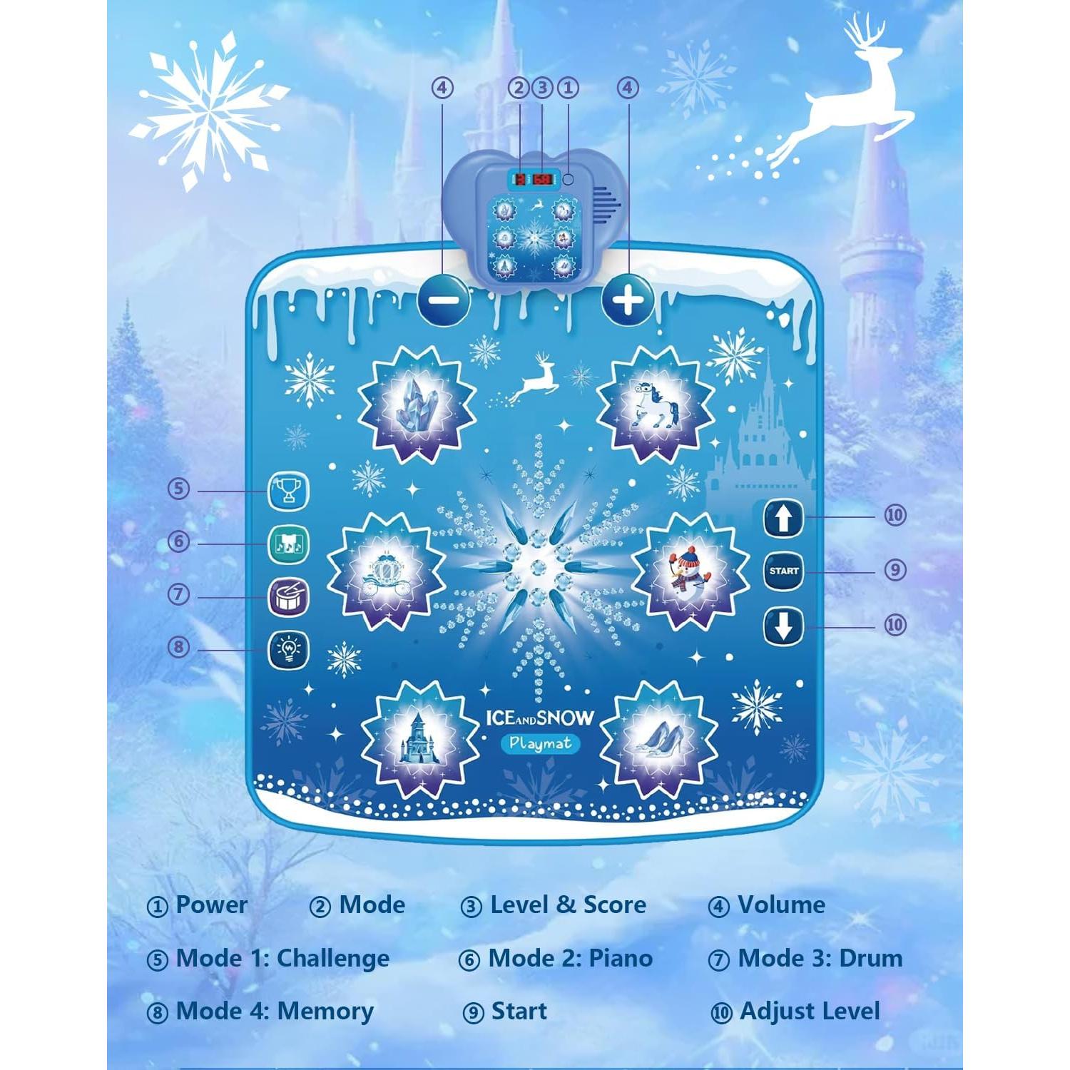 Alfombra de Baile Musical Bluetooth Humzo - Frozen, 4 Modos