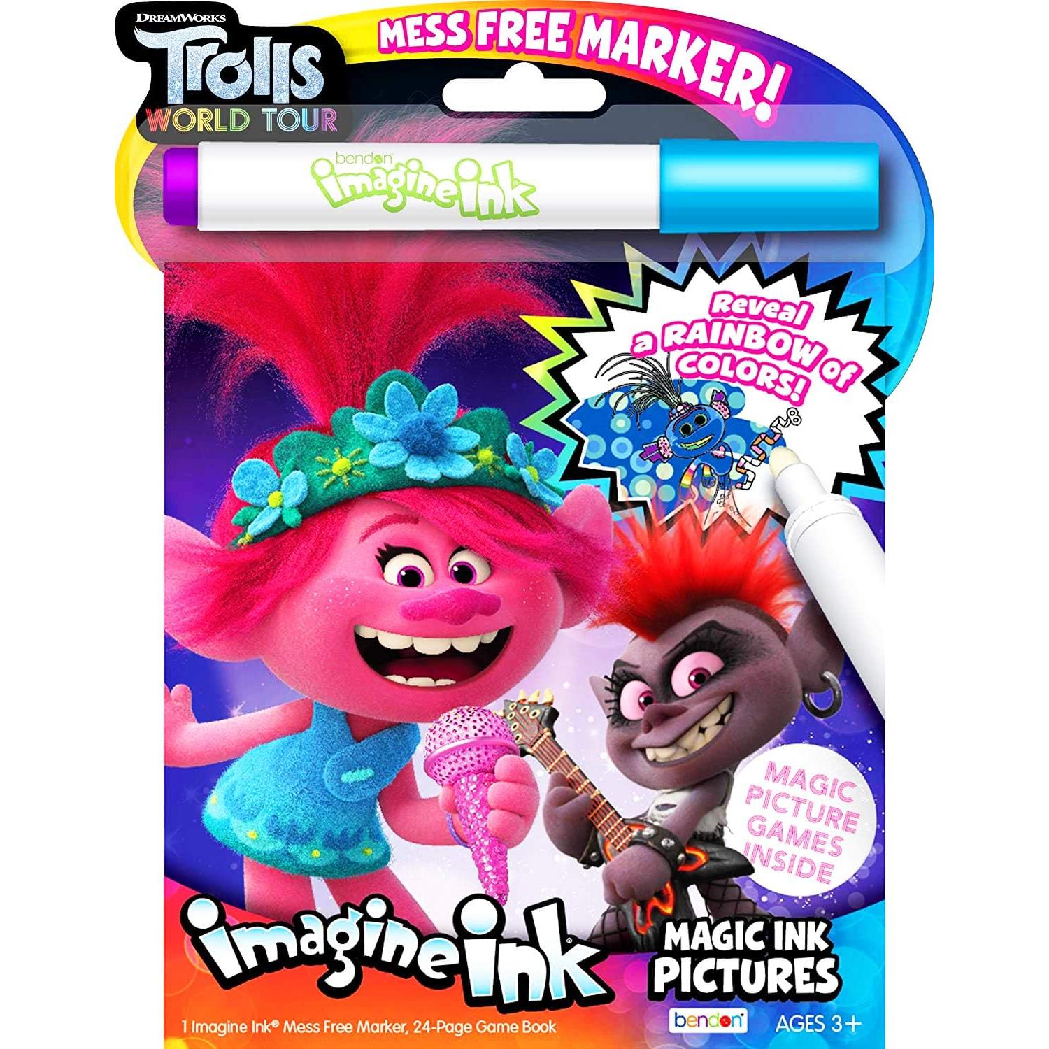 Conjunto de Libros para Colorear Imagine Ink - Moana, Trolls, Frozen