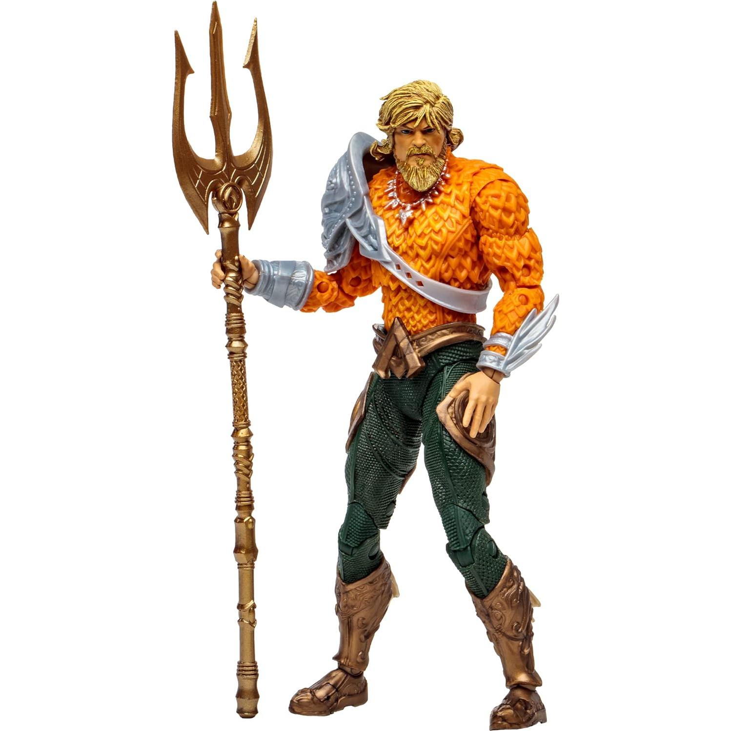 Figura de acción Aquaman McFarlane Toys 17.78 cm con cómic