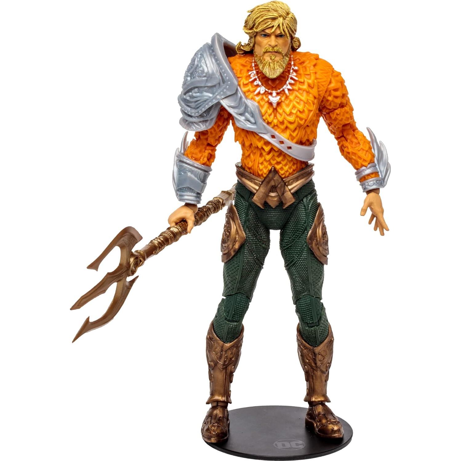 Figura de acción Aquaman McFarlane Toys 17.78 cm con cómic