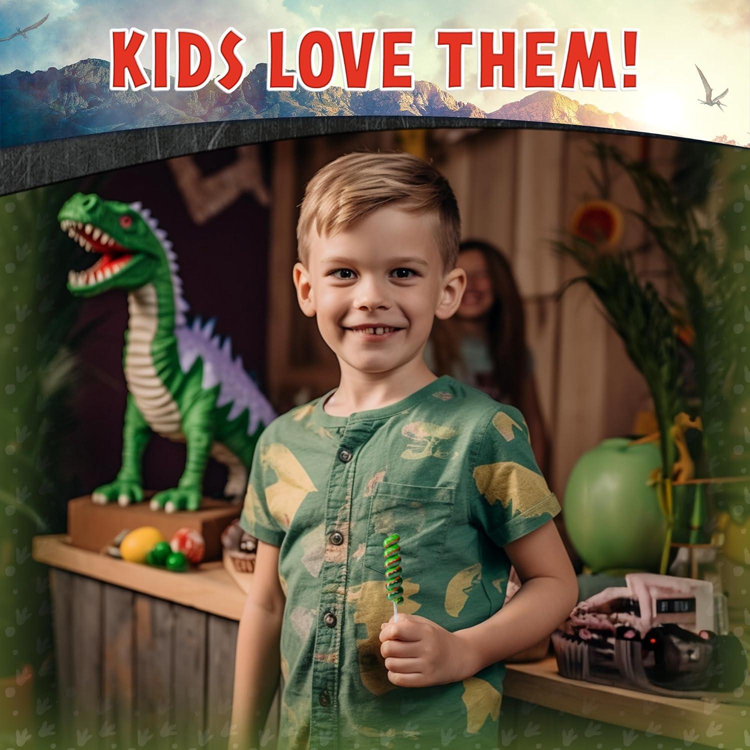 Chupetines Jurassic World 20pk - Dulces Temáticos de Dinosaurios