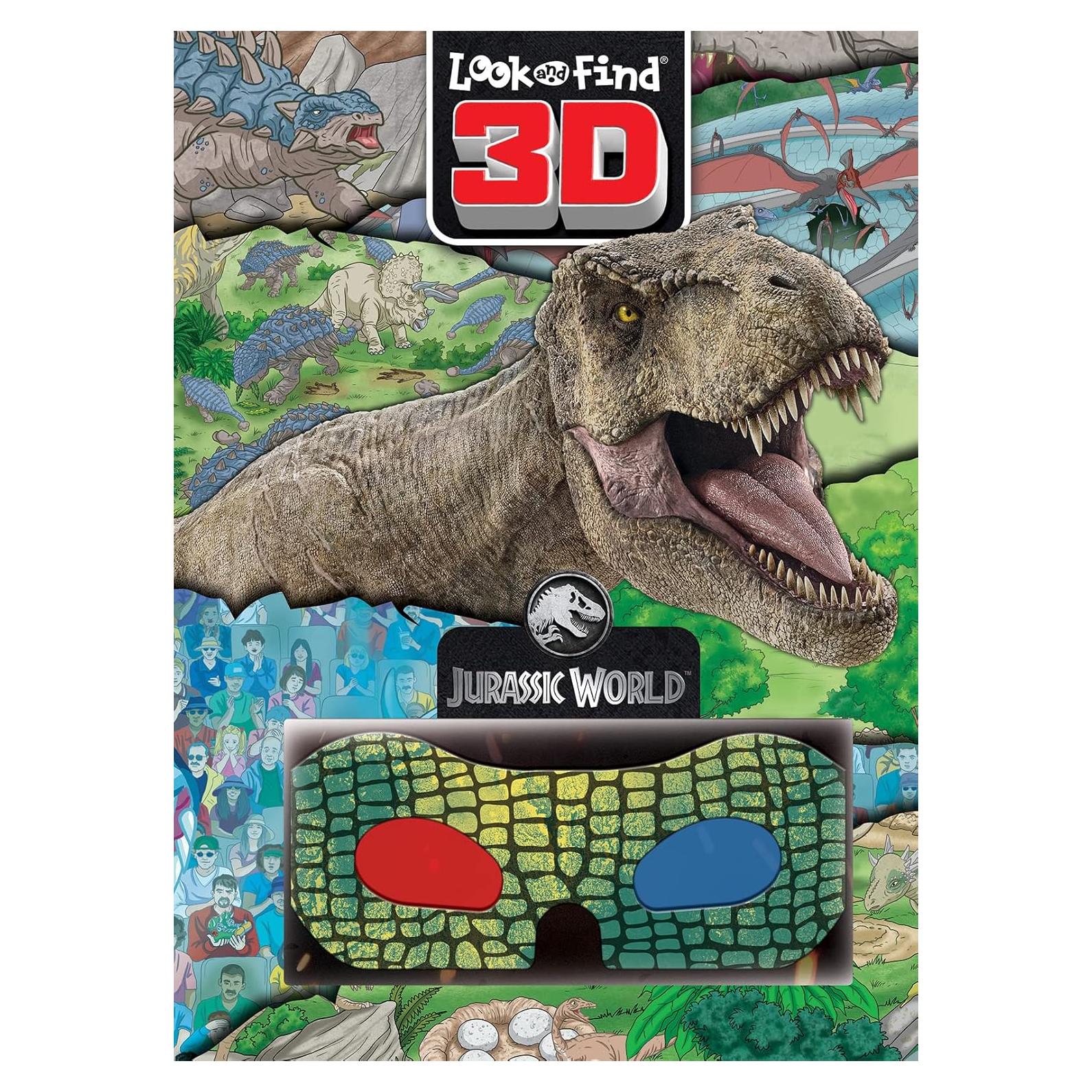 Jurassic World 3D Look and Find Activity Book! - 3D Glasses Included! - PI Kids