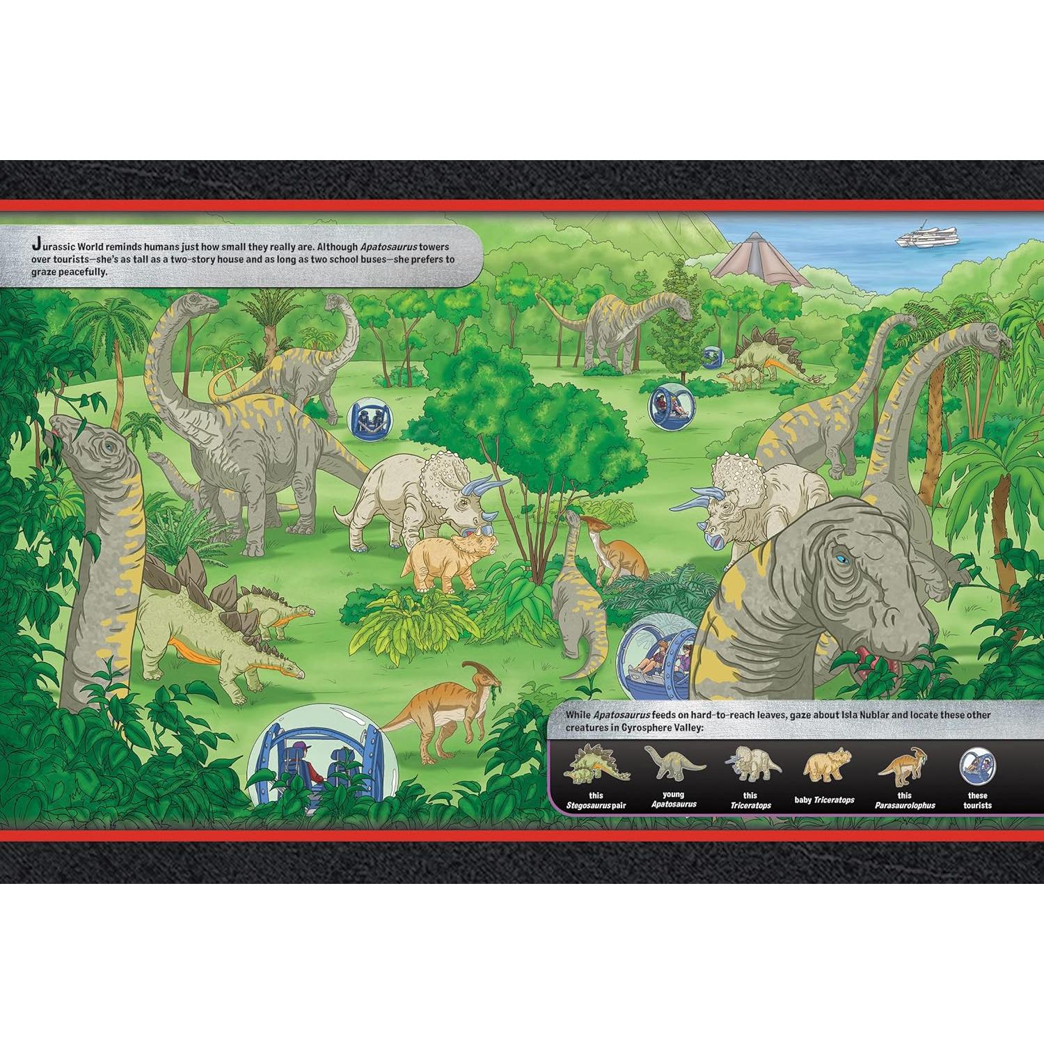 Jurassic World 3D Look and Find Activity Book! - 3D Glasses Included! - PI Kids