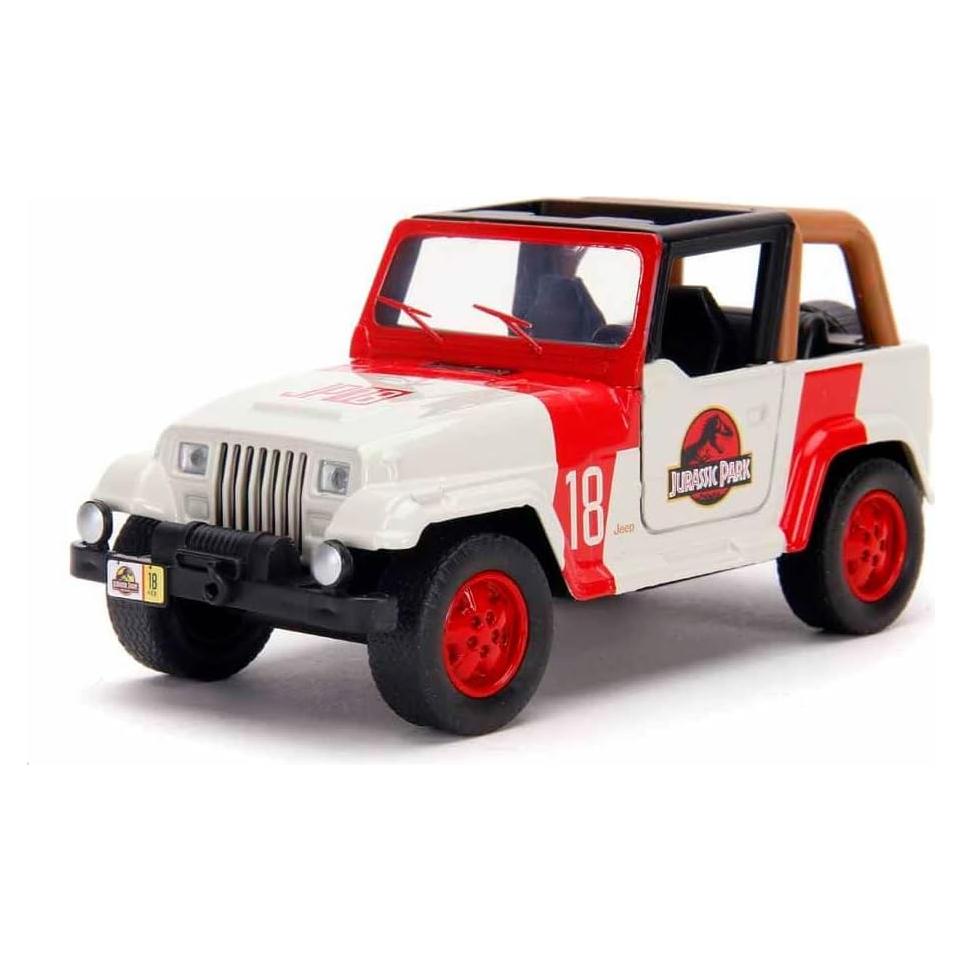 Juguete Jeep Wrangler Jada Toys 1:32 Mundo Jurásico Metal