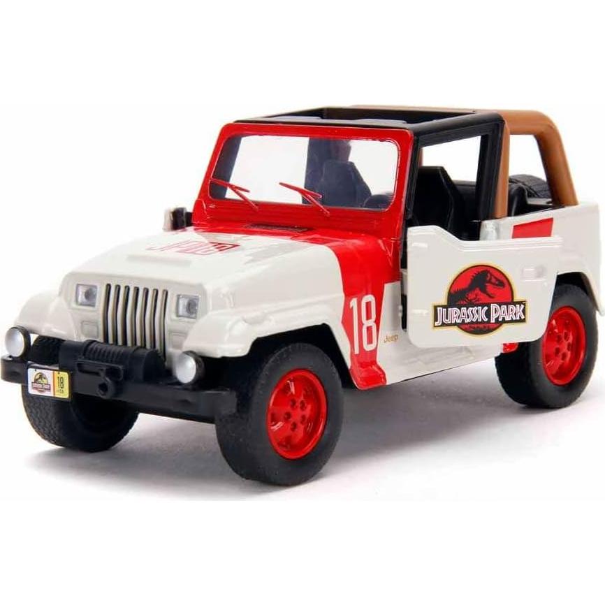 Juguete Jeep Wrangler Jada Toys 1:32 Mundo Jurásico Metal