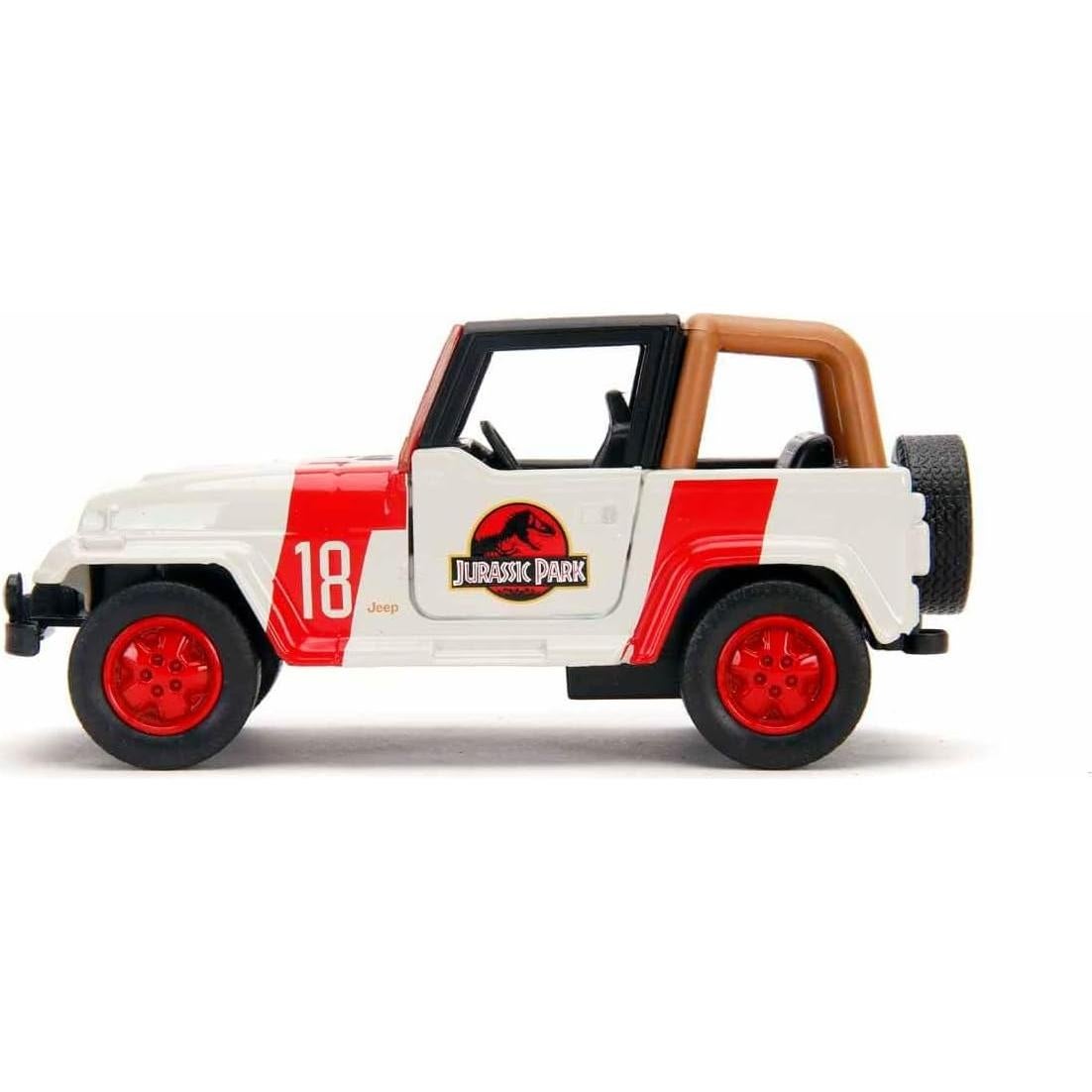 Juguete Jeep Wrangler Jada Toys 1:32 Mundo Jurásico Metal