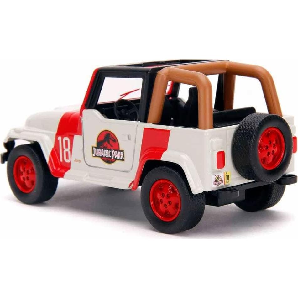 Juguete Jeep Wrangler Jada Toys 1:32 Mundo Jurásico Metal