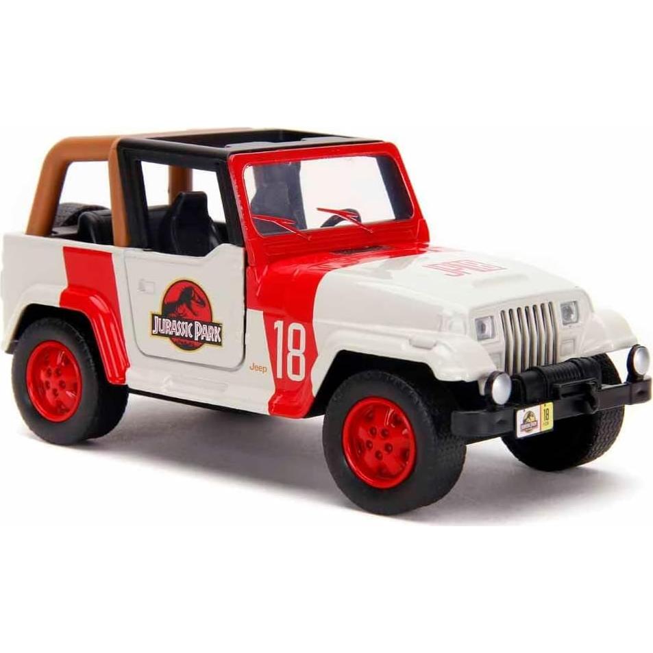 Juguete Jeep Wrangler Jada Toys 1:32 Mundo Jurásico Metal