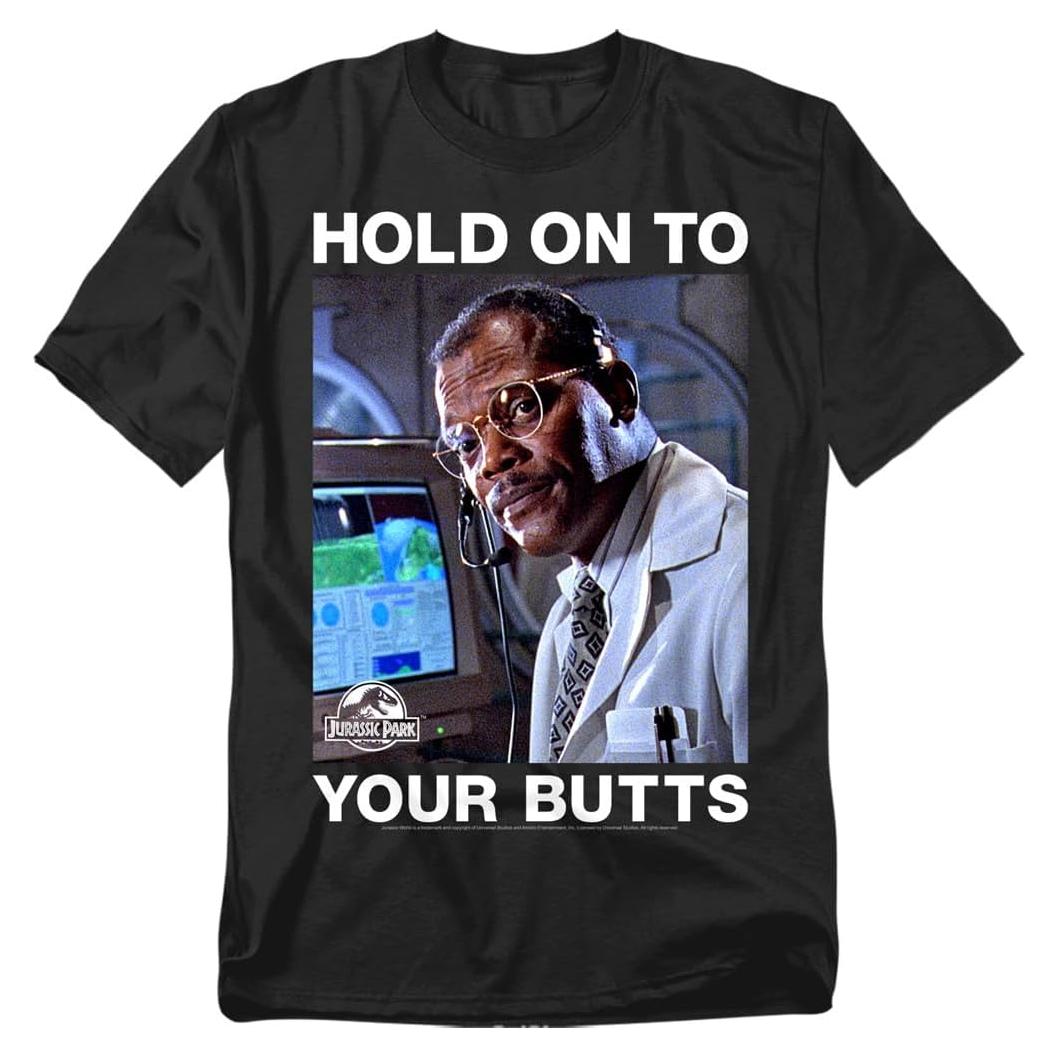 Camiseta Unisex Jurassic Park Samuel L. Jackson - X-Large Negra