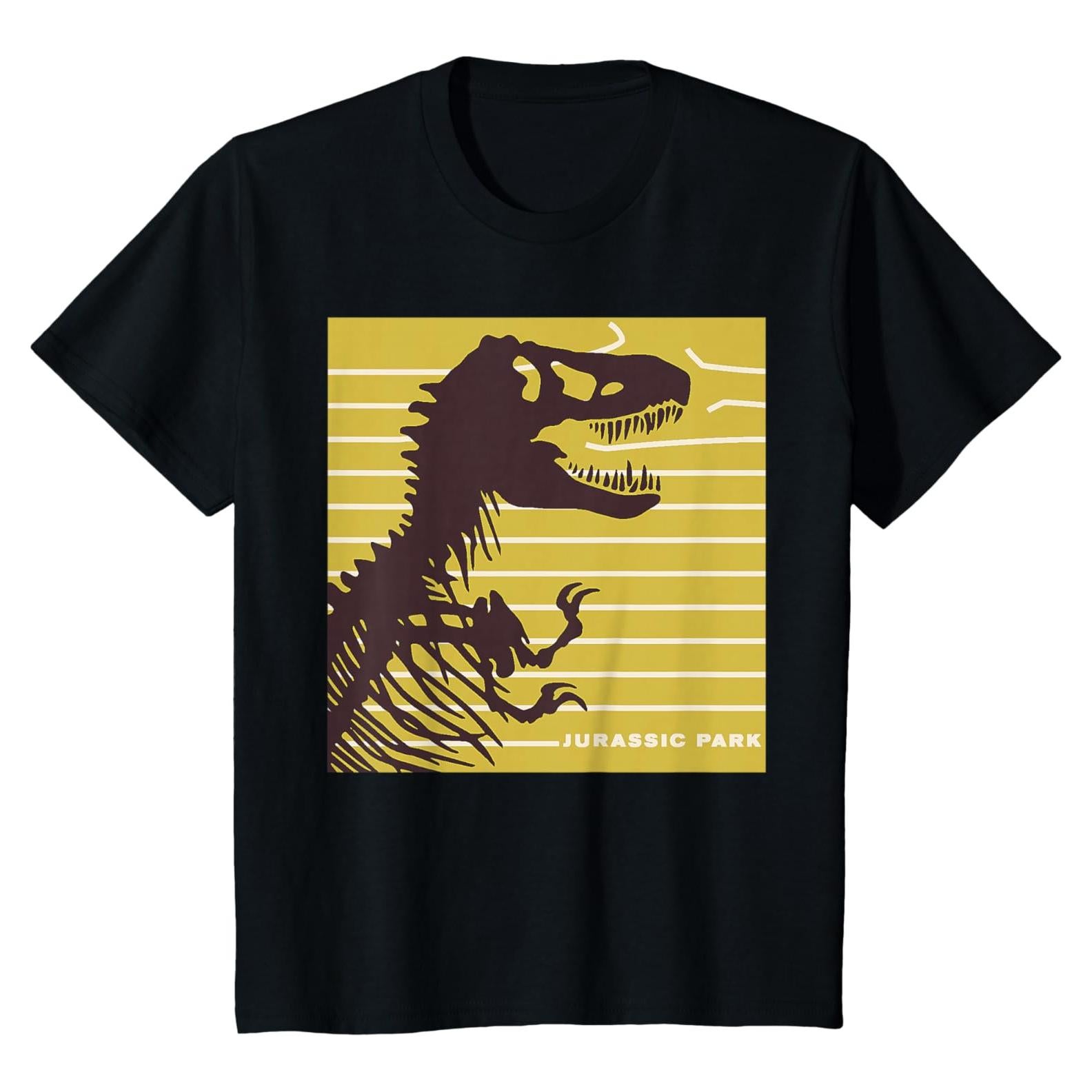 Camiseta Oficial Jurassic Park Niños Esqueleto Dinosaurio
