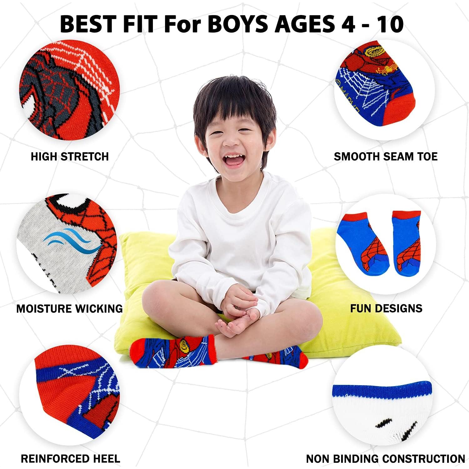 Calcetines Cortos Marvel Spider-man para Niños - 10 Pares