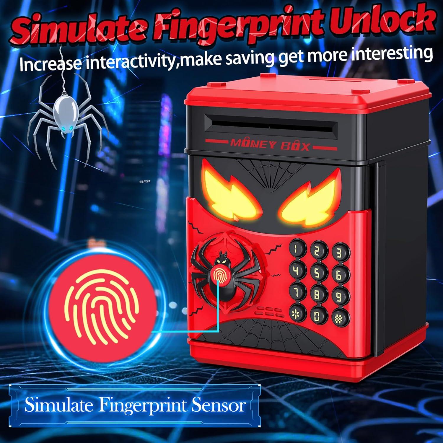 Caja Fuerte Electrónica para Niños Spider Wrystte - Ahorros Seguros