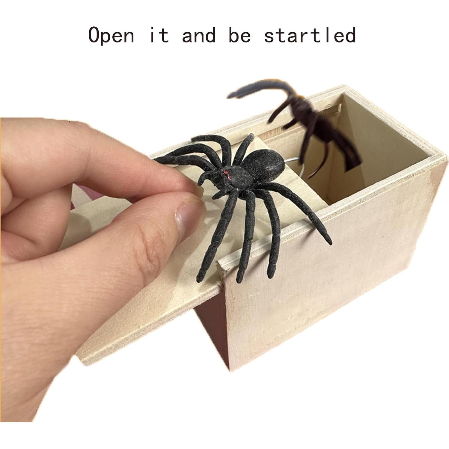 Caja de Sorpresa de Araña de Goma Winbar - Juguete de Truco