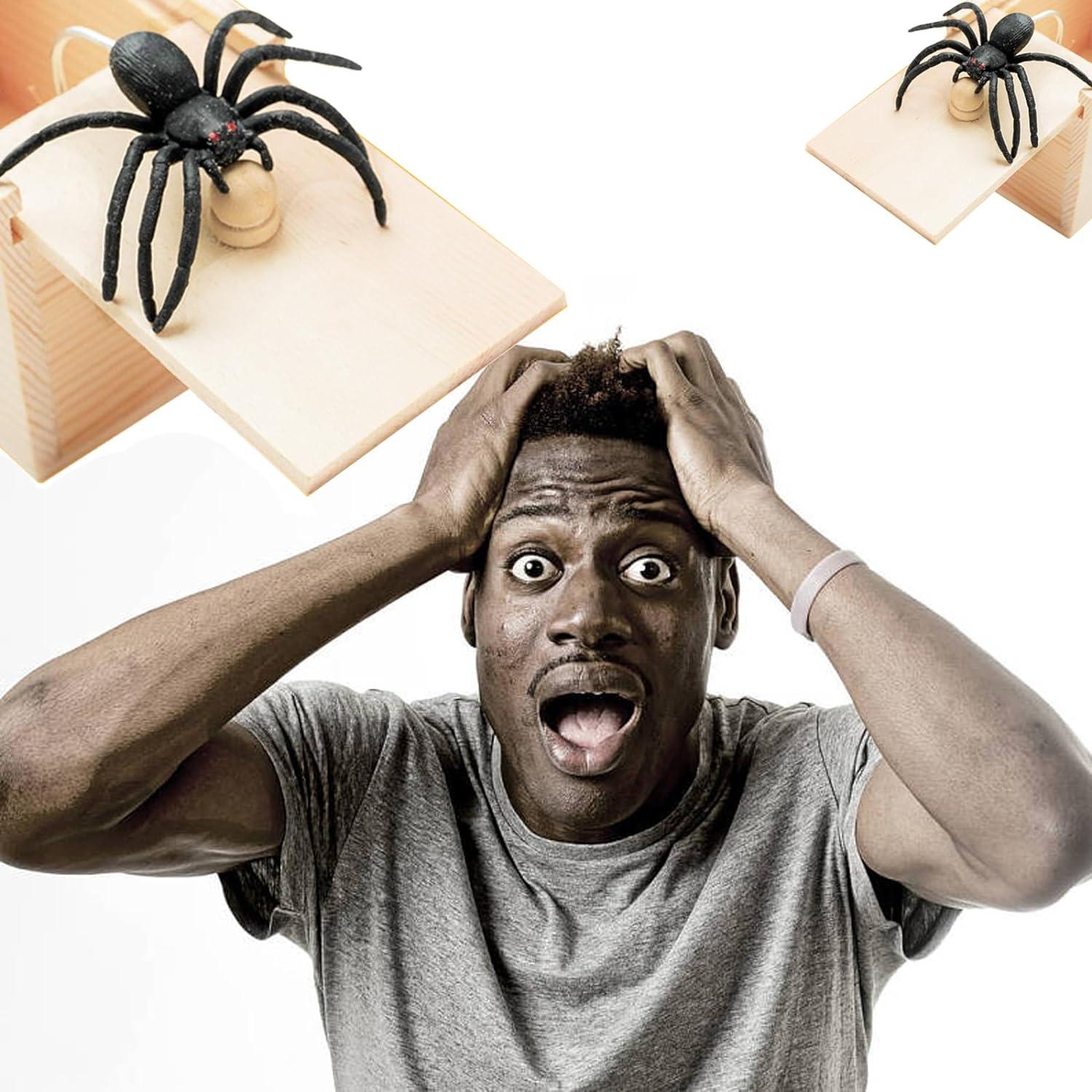 Caja de Sorpresa de Araña de Goma Winbar - Juguete de Truco