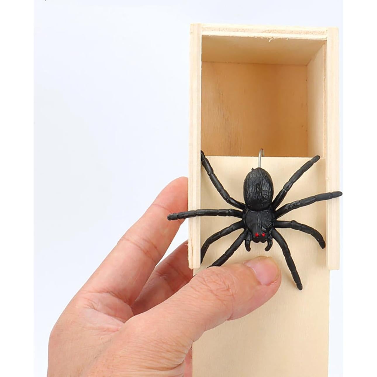 Caja de Sorpresa de Araña de Goma Winbar - Juguete de Truco