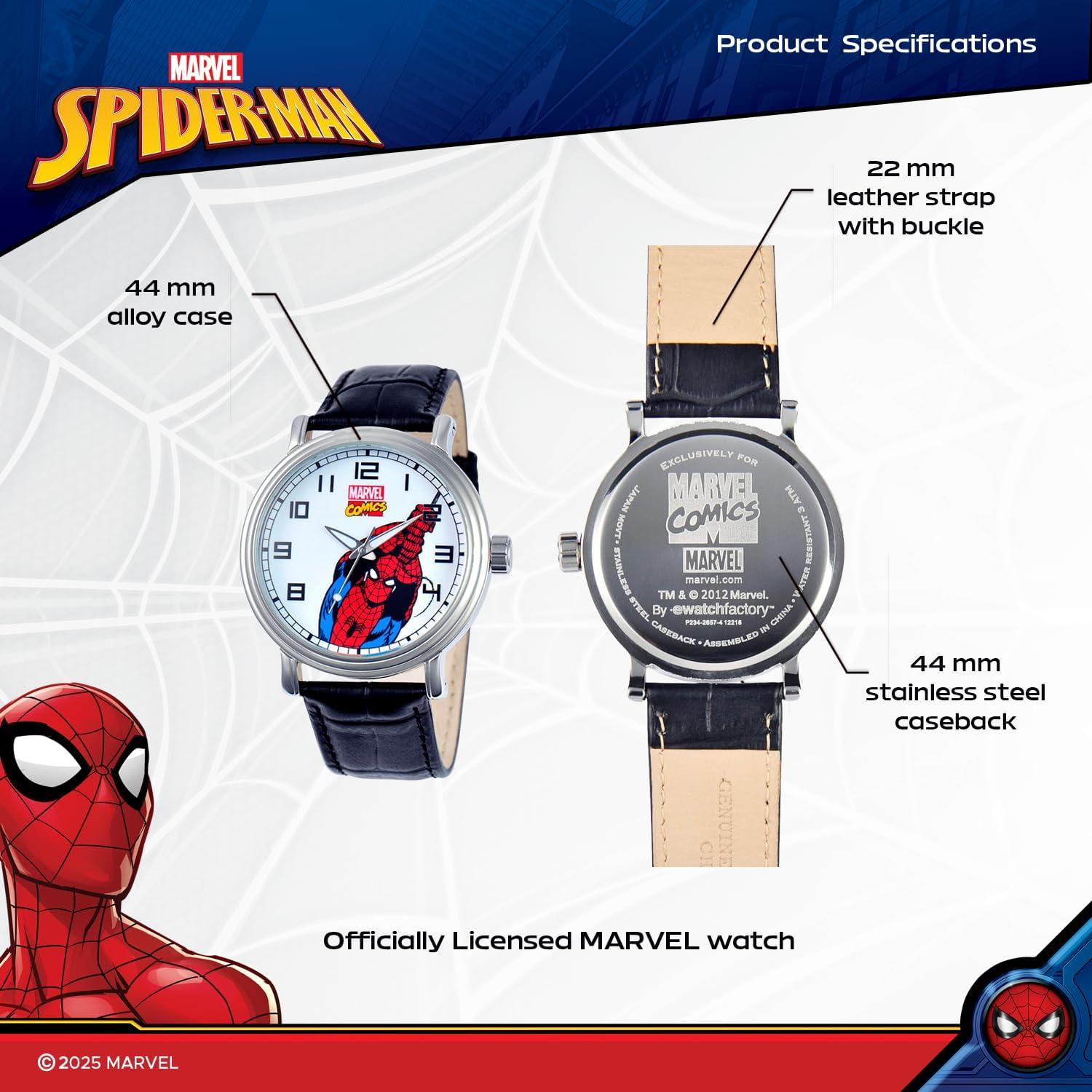 Reloj Analógico de Cuarzo Marvel Spider-Man Vintage 44mm
