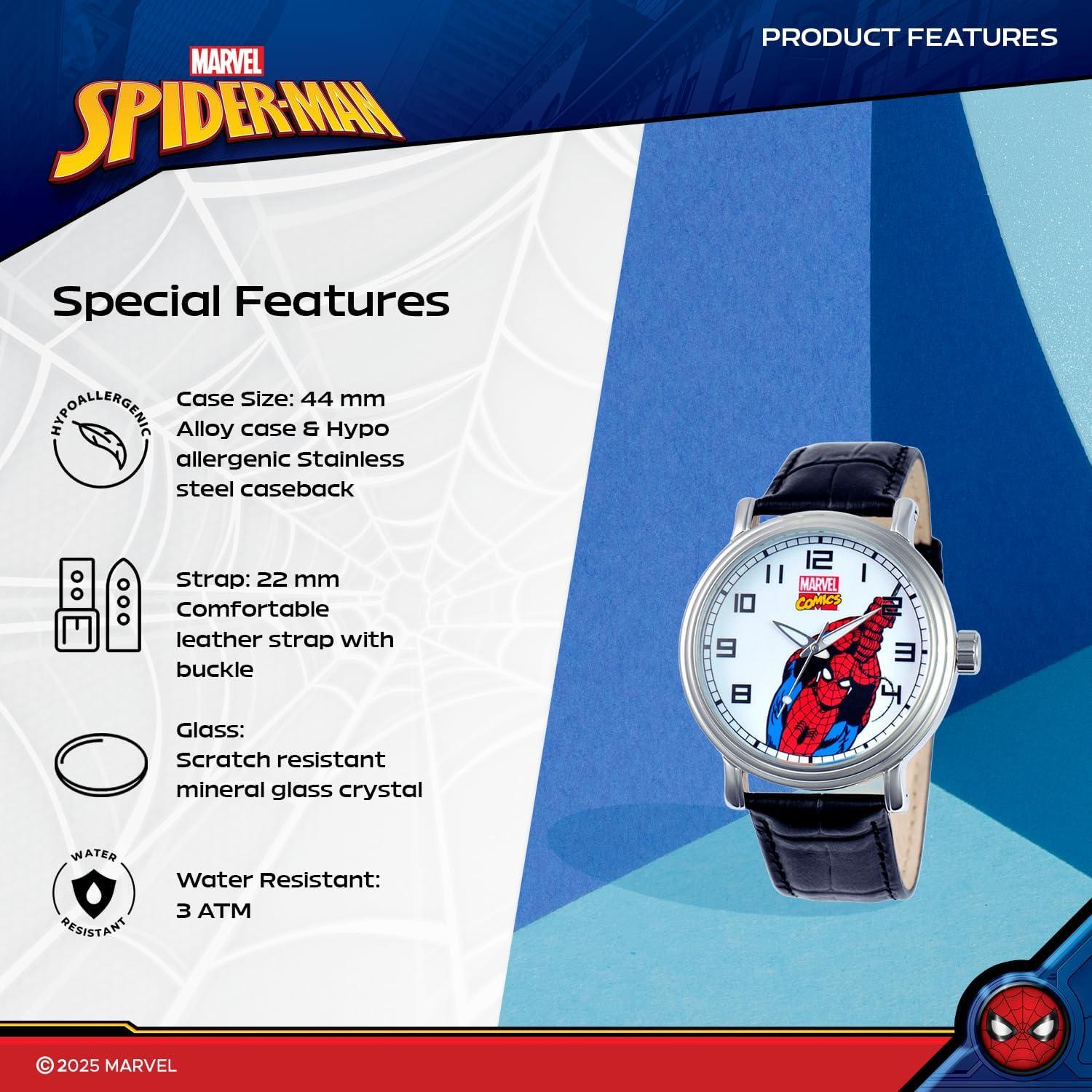 Reloj Analógico de Cuarzo Marvel Spider-Man Vintage 44mm